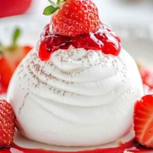 Boules Meringuées à la Fraise : Un Dessert d’Été Irrésistible 3 Préparation de coques de meringue pour boules meringuées
