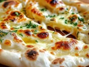 Cheese naan à la Vache qui Rit fait maison