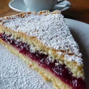 Gâteau à la Framboise Meringué 3 Tranche de gâteau framboise meringué montrant les différentes couches