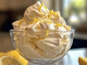 Ingrédients pour préparer une glace citron meringuée maison