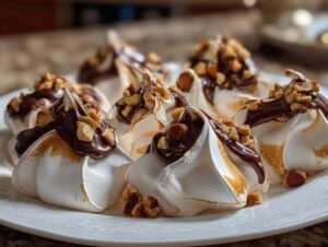 Préparation de la meringue avec incorporation du praliné