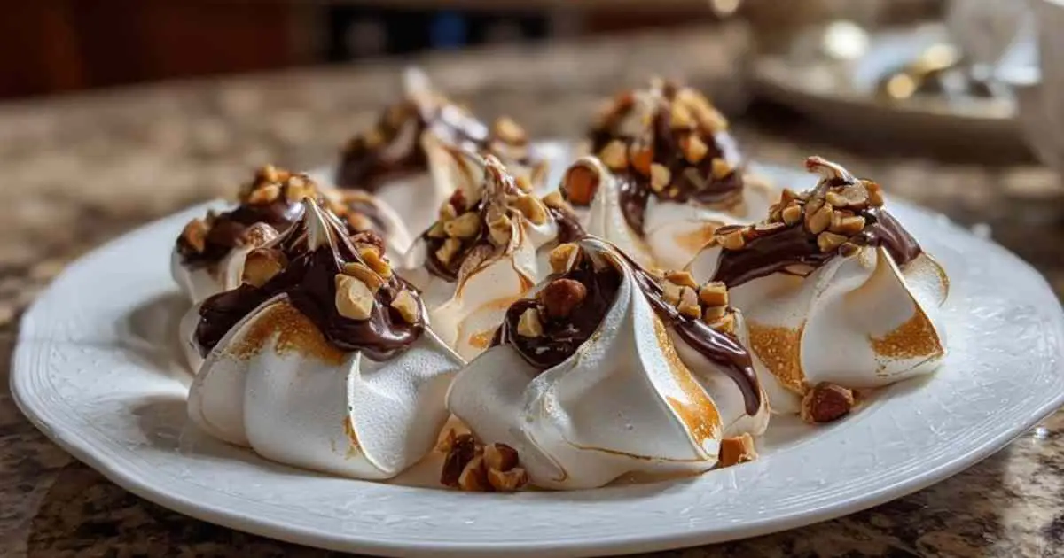 Préparation de la meringue avec incorporation du praliné