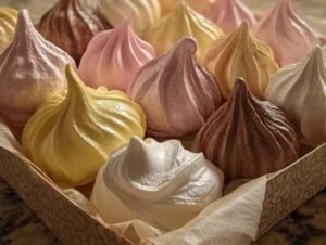 Préparation de la pâte à meringue pour mini-meringues parfumées
