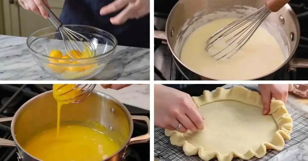 Tarte aux Oranges Meringuée : Un Dessert Ensoleillé et Rafraîchissant 1 Préparation de la garniture à l’orange pour tarte meringuée