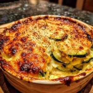 Ingrédients pour la recette du gratin de courgettes léger : une courgette fraîche, un œuf, un pot de crème et du fromage râpé.