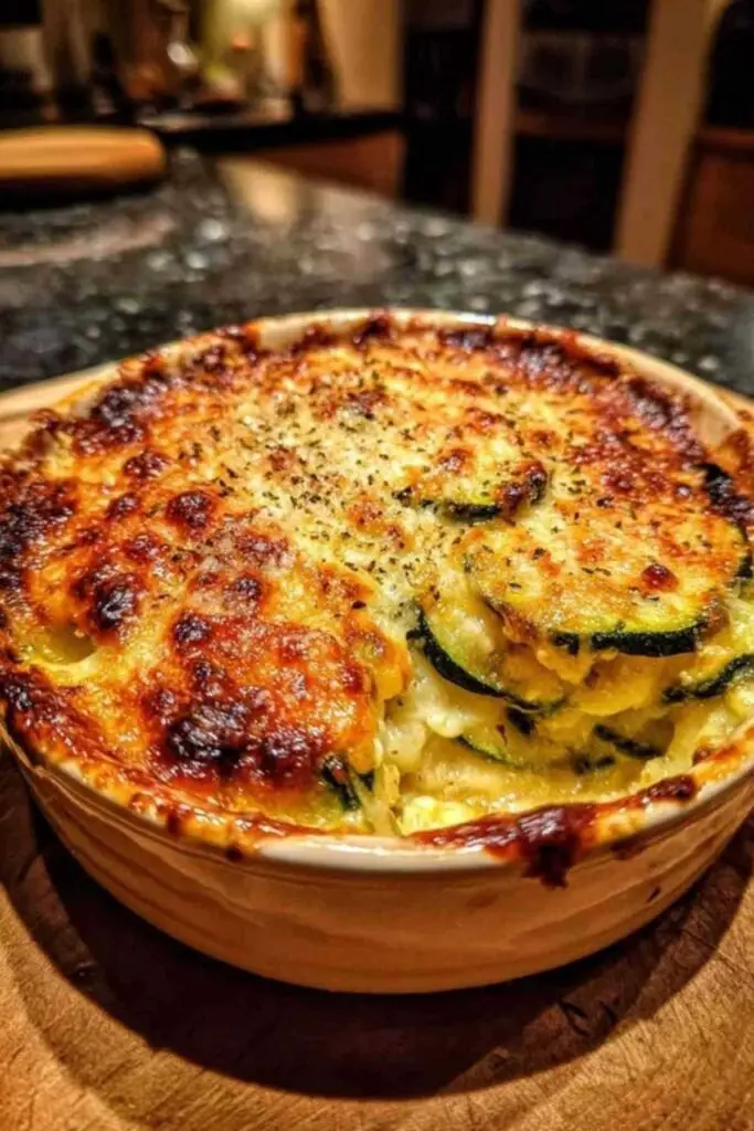 Ingrédients pour la recette du gratin de courgettes léger : une courgette fraîche, un œuf, un pot de crème et du fromage râpé.