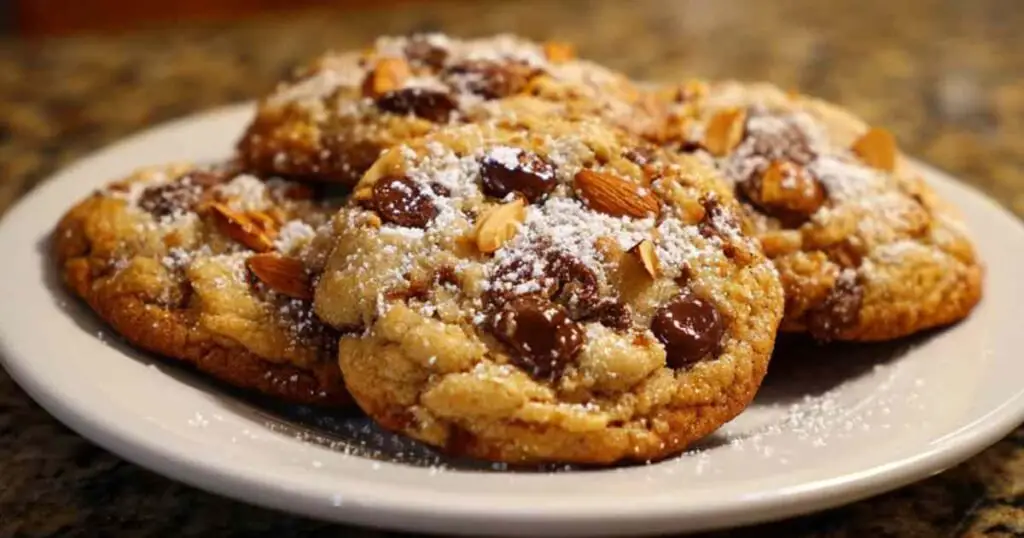 Recette de Crookie Moelleux et Croustillants 1 Des mains ajoutant des pépites de chocolat noir dans un saladier contenant la pâte à crookie.