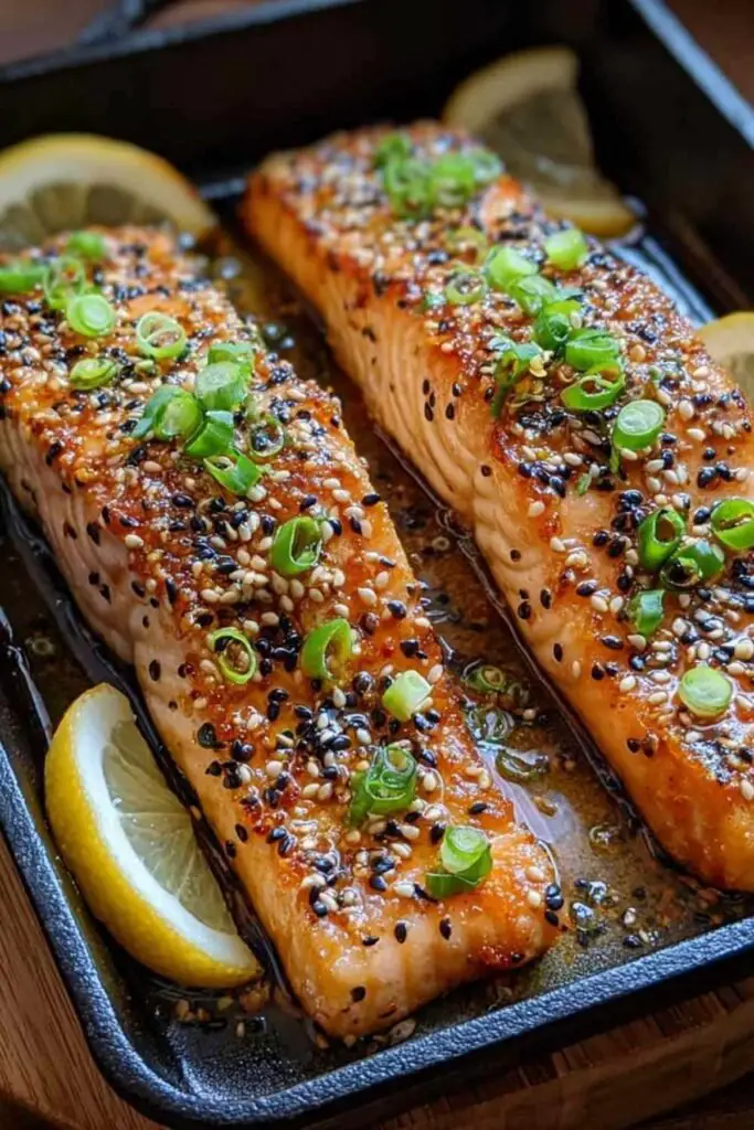Pavé de saumon au miel et sauce soja 2 Pave de saumon au miel et sauce soja 1 Pavé de saumon au miel et sauce soja