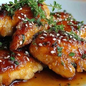 Poulet au Miel et à l'Ail 3 Ingrédients pour poulet au miel et à l'ail disposés sur plan de travail