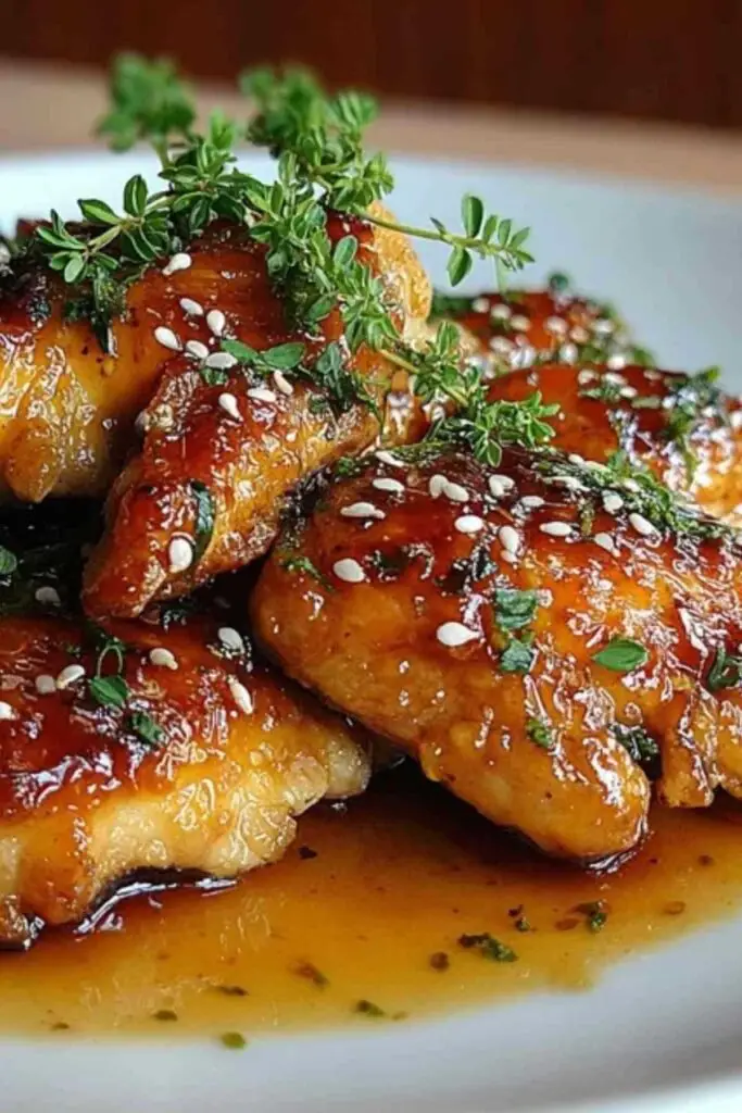 Poulet au Miel et à l'Ail 2 Ingrédients pour poulet au miel et à l'ail disposés sur plan de travail