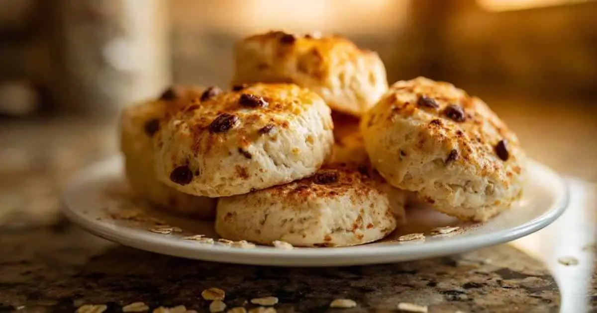Biscuits sans farine finis sur grille de refroidissement