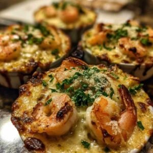 Ingrédients pour crevettes gratinées : poireau émincé, crevettes roses, moutarde, fromage râpé et épices