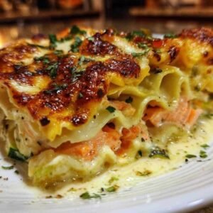 Ingrédients pour lasagnes saumon courgettes sur plan de travail