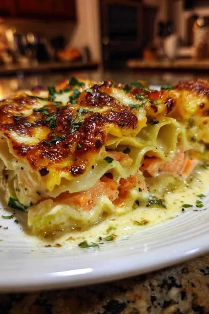 Ingrédients pour lasagnes saumon courgettes sur plan de travail