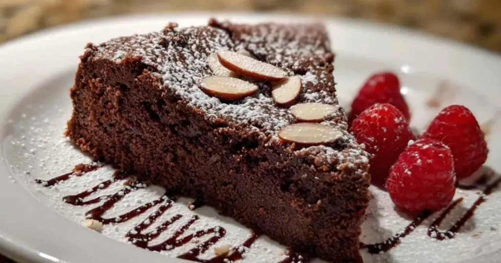 Gâteau Diabétique au Chocolat 1 Gâteau diabétique au chocolat moelleux sur assiette blanche