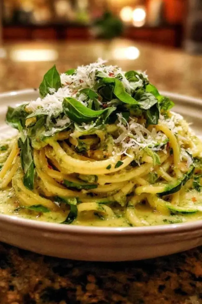 Spaghetti Crème de Courgette 2 Spaghetti Crème de Courgette – Recette Légère & Crémeuse