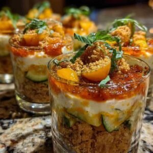 Ingrédients pour tiramisu salé - courgettes, feta, mascarpone et herbes fraîches