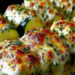 Zucchini Rollatini 3 Mélange de fromage ricotta, saucisse italienne et herbes fraîches dans un bol
