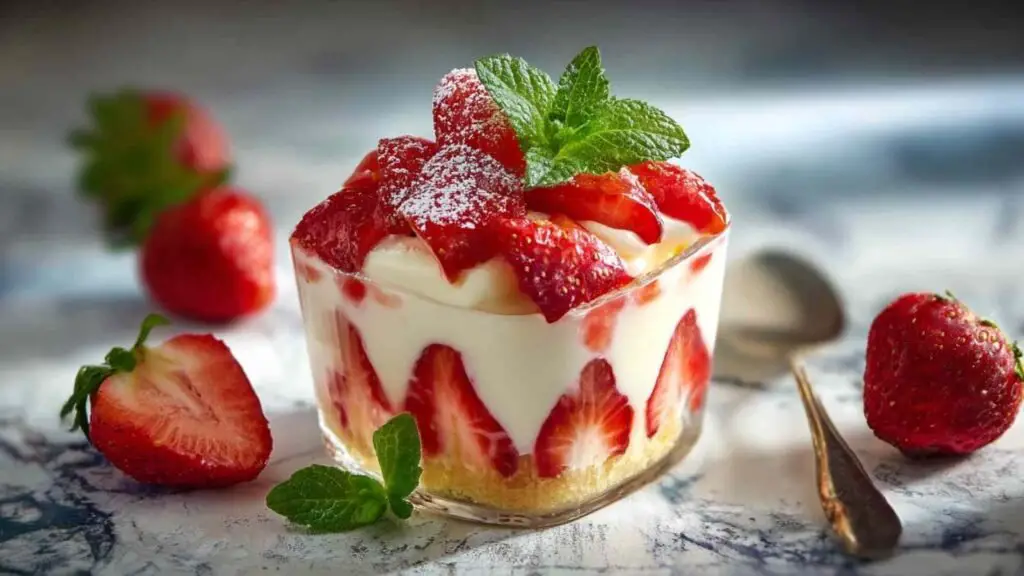 Coupe Fraises Mascarpone 1 Coupe Fraises Mascarpone