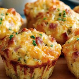 Muffins déjeuner jambon fromage fraîchement cuits au four