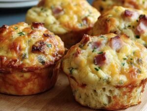 Muffins Déjeuner Jambon Fromage 12 Délicieux en 40 Minutes !