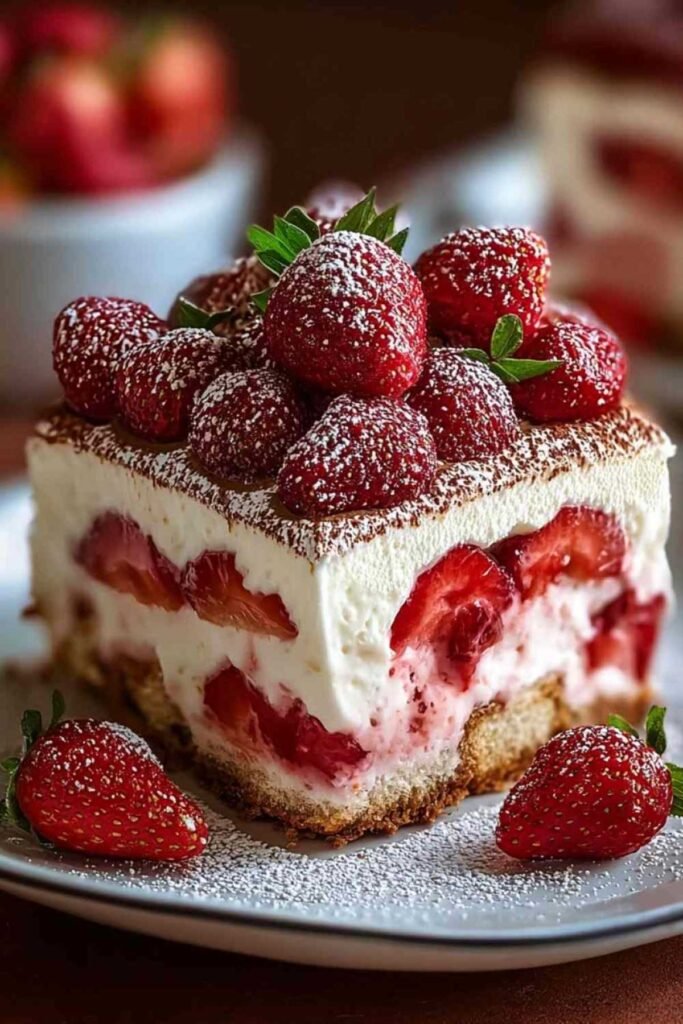 Tiramisu Fraises Gourmand Tiramisu Fraises Gourmand
