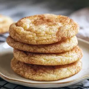 Biscuit Snickerdoodle coupé en deux montrant l'intérieur moelleux
