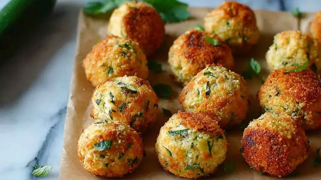 boulettes courgettes four dorees croustillantes finales 1 Boulettes de Courgettes au Four