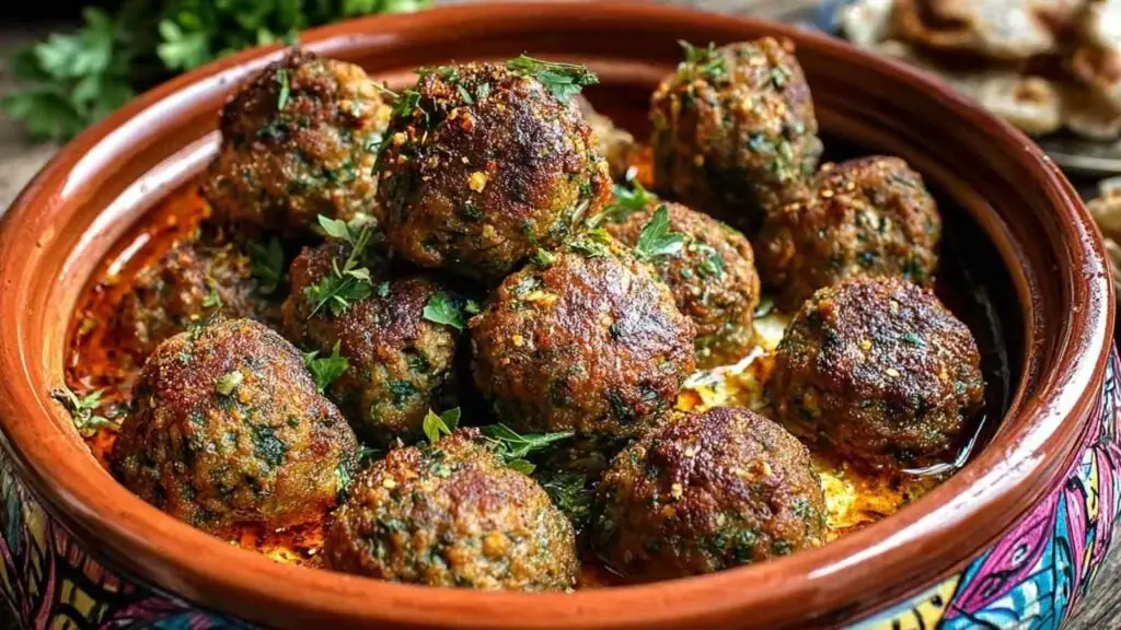 Boulettes Marocaines Traditionnelles 1 Boulettes marocaines traditionnelles dans sauce tomate avec œufs pochés