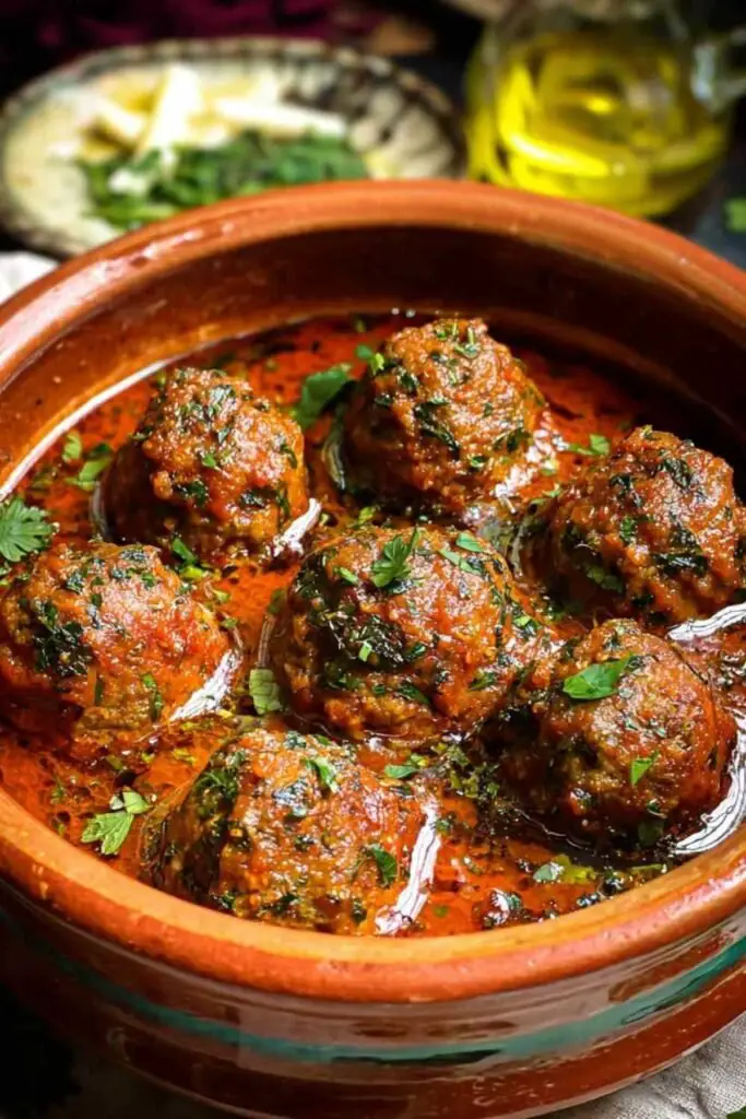Boulettes Marocaines Traditionnelles 2 Boulettes marocaines traditionnelles kefta mkaouara sauce tomate épicée œufs