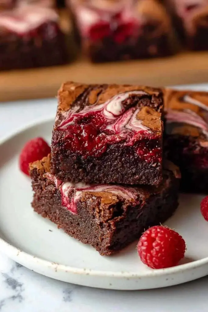 réparation du coulis de framboises pour brownies marbrés