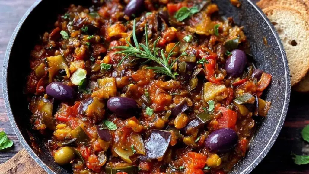 Caponata Sicilienne 1 caponata sicilienne recette authentique aubergines 1 Caponata Sicilienne