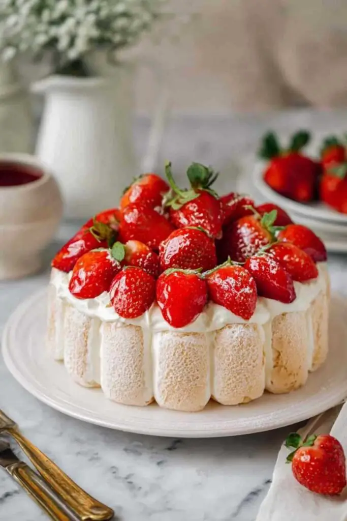 charlotte fraises mascarpone dessert express parfait Charlotte aux Fraises Mascarpone