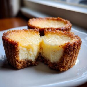 Gros plan sur des mini cheesecakes au citron coupés en deux, révélant leur cœur crémeux et leur croûte biscuitée.