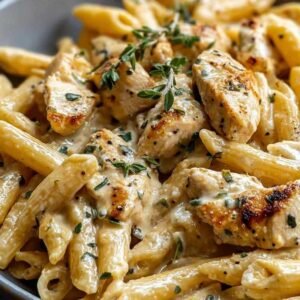 Pâtes au Poulet Épouse-moi 3 Pâtes au poulet épouse-moi crémeuses avec parmesan et basilic