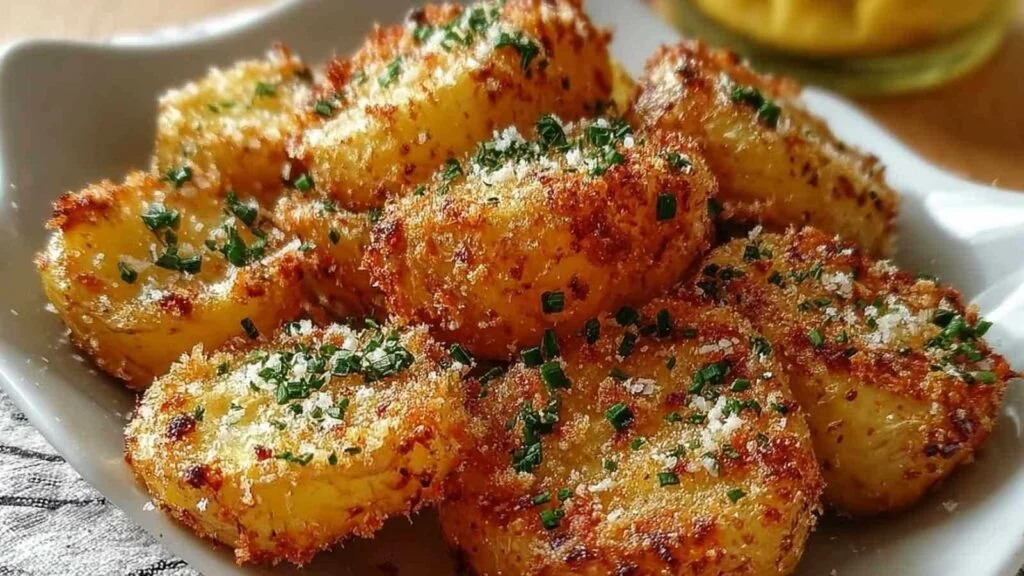 pommes terre parmesan croustillantes dorees four 1 Pommes de terre parmesan croustillantes