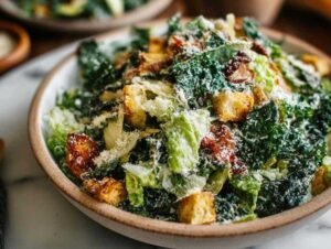 salade-cesar-chou-kale-ail-roti-recette-francaise
