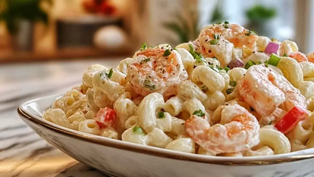 salade macaroni crevettes bowl complete Salade de Macaroni aux Crevettes
