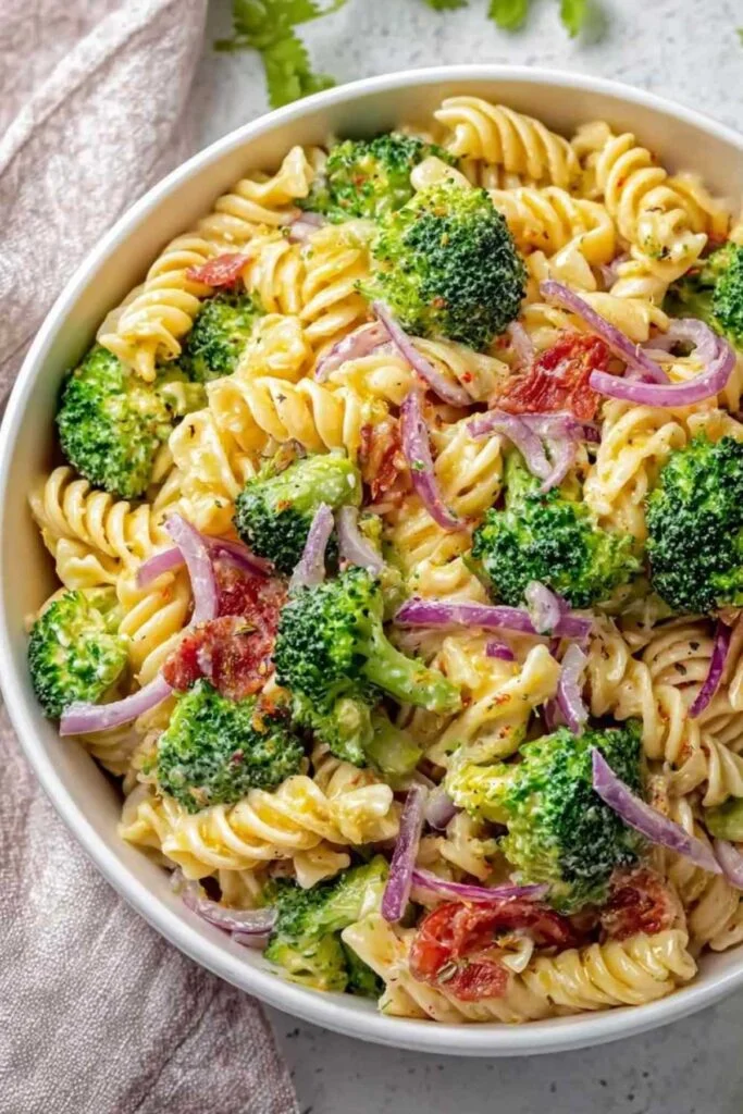 Salade de Pâtes au Brocoli 2 salade pates brocoli Salade de Pâtes au Brocoli