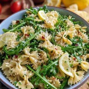 Salade de Pâtes au Citron et Roquette 3 Salade de pâtes colorée avec roquette et tomates cerises