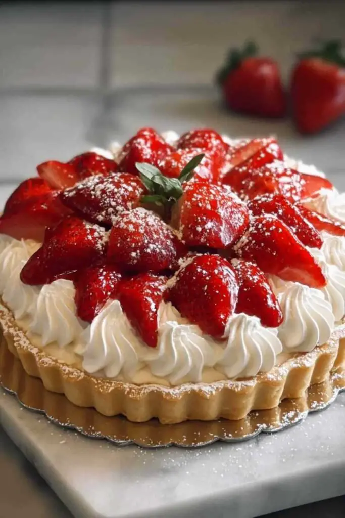 Tarte Fraises Chantilly 2 tarte fraises chantilly recette maison 1 Tarte Fraises Chantilly