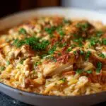 casserole orzo poulet plat Casserole d'Orzo au Poulet : 550 Calories Réconfortantes