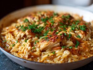 casserole-orzo-poulet-plat