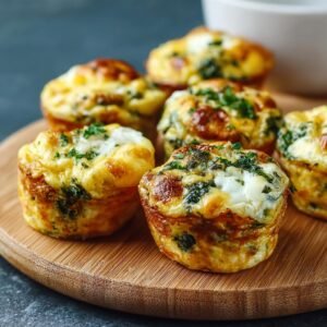 Bouchées d'Oeufs Haute Protéine: 7 astuces gourmandes 4 Gros plan de bouchées d'œufs haute protéine garnies de persil frais sur une planche en bois.